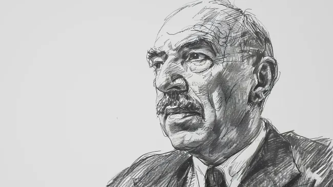 Keynes Pencil Sketch